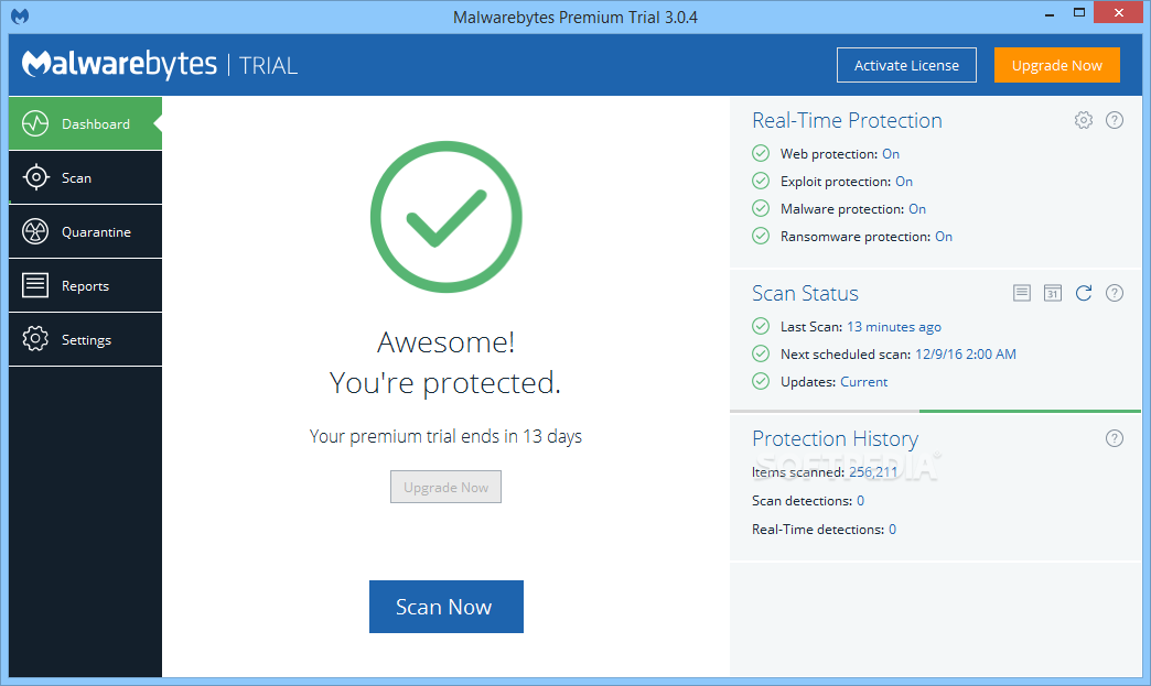 Antivirus Malwarebytes 3.6.1 Premium